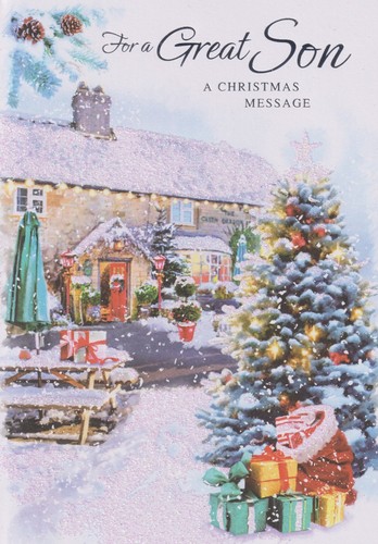 Son christmas greeting card - christmas,
