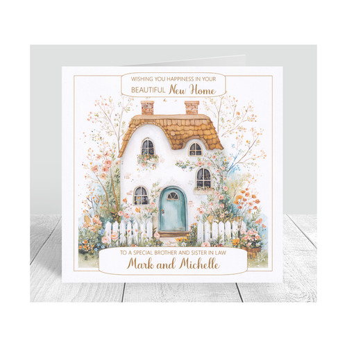 Personalised new home - personalised, card